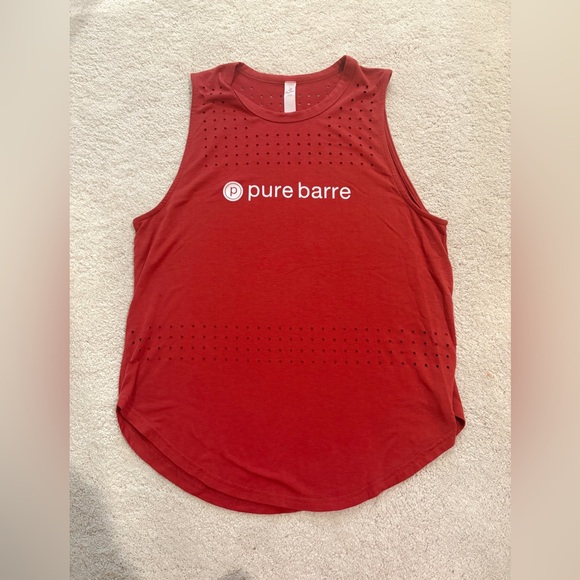 Glyder Tops - Pure Barre x Glyder Women's Red Tank Top Medium